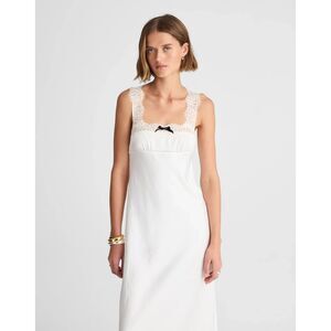 Alexa Chung for Madewell Courtney Satin Slip Dress 6 | 90s Grunge Poetcore Maxi